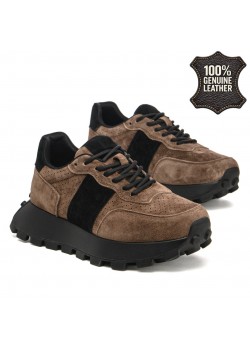 Дамски маратонки от естествена кожа GL301