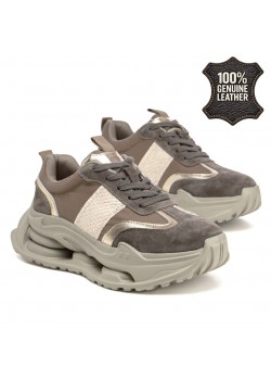 Дамски маратонки от естествена кожа GL724