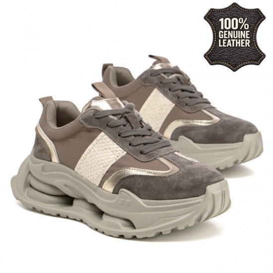 Дамски маратонки от естествена кожа GL724  | Alba.bg