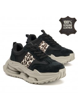 Дамски маратонки от естествена кожа GL727