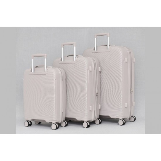 Комплект 3 броя куфари - Полипропилен 9913 - различни цветове  | Alba.bg