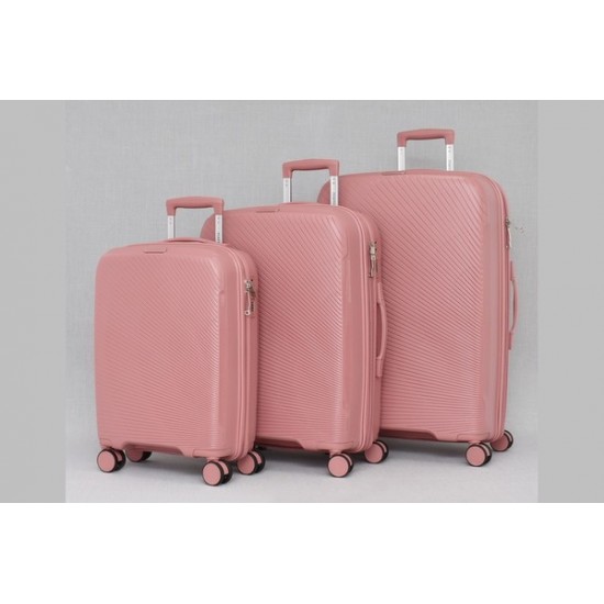 Комплект 3 броя куфари - Полипропилен 9913 - различни цветове  | Alba.bg