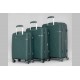 Комплект 3 броя куфари - Полипропилен 9914 цвят петрол  | Alba.bg