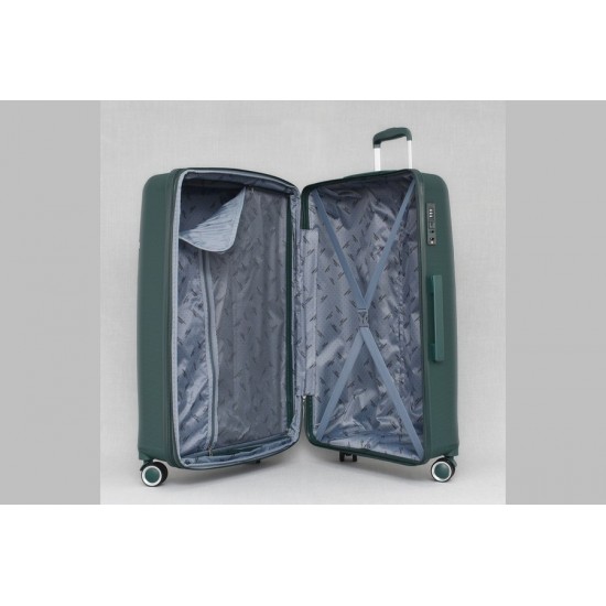 Комплект 3 броя куфари - Полипропилен 9914 цвят петрол  | Alba.bg