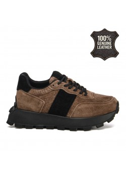 Дамски маратонки от естествена кожа GL301