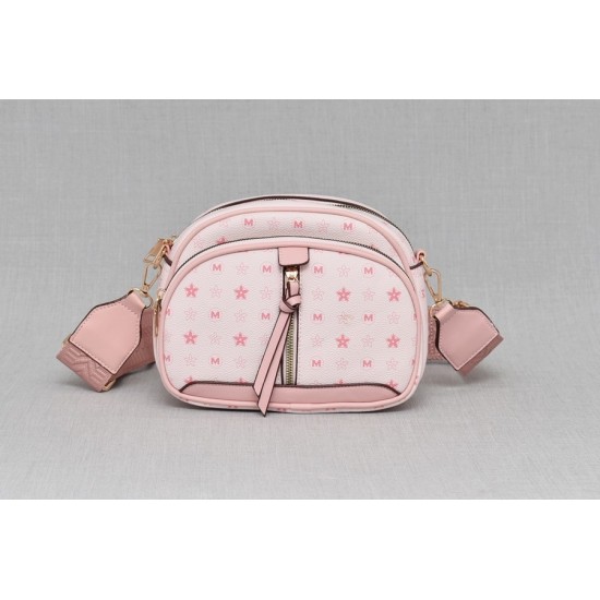 Мини чантичка от еко кожа в розов цвят  | Alba.bg