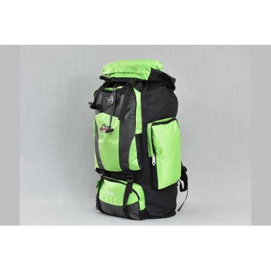Туристическа раница в черен и зелен цвят 9932  | Alba.bg
