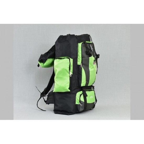 Туристическа раница в черен и зелен цвят 9932  | Alba.bg
