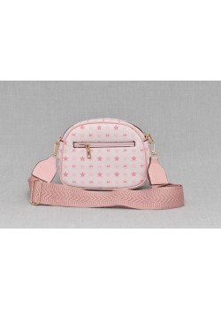 Мини чантичка от еко кожа в розов цвят