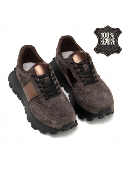 Дамски маратонки от естествена кожа GL300