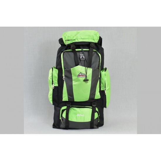Туристическа раница в черен и зелен цвят 9932  | Alba.bg